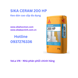 SikaCeram®-200 HP - Keo dán gạch đá khu vực ẩm ướt, hồ bơi, sàn mái.