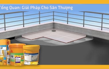 Bài 3 - Hướng dẫn quy trình chống thấm sân thượng (sàn mái) có lót gạch từ VeLa Việt Nam