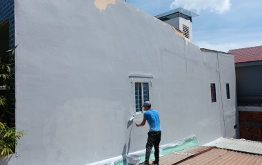 Giải pháp chống thấm tường ngoài nhà hiệu quả bằng vật liệu chống thấm.