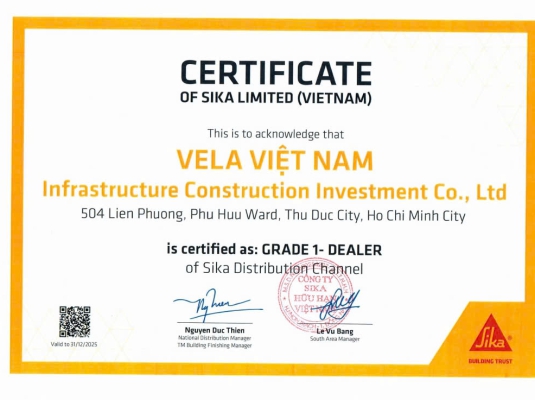 VELA VIỆT NAM - NHÀ PHÂN PHỐI SIKA  CHÍNH HÃNG TẠI TPHCM VÀ CÁC TỈNH LÂN CẬN